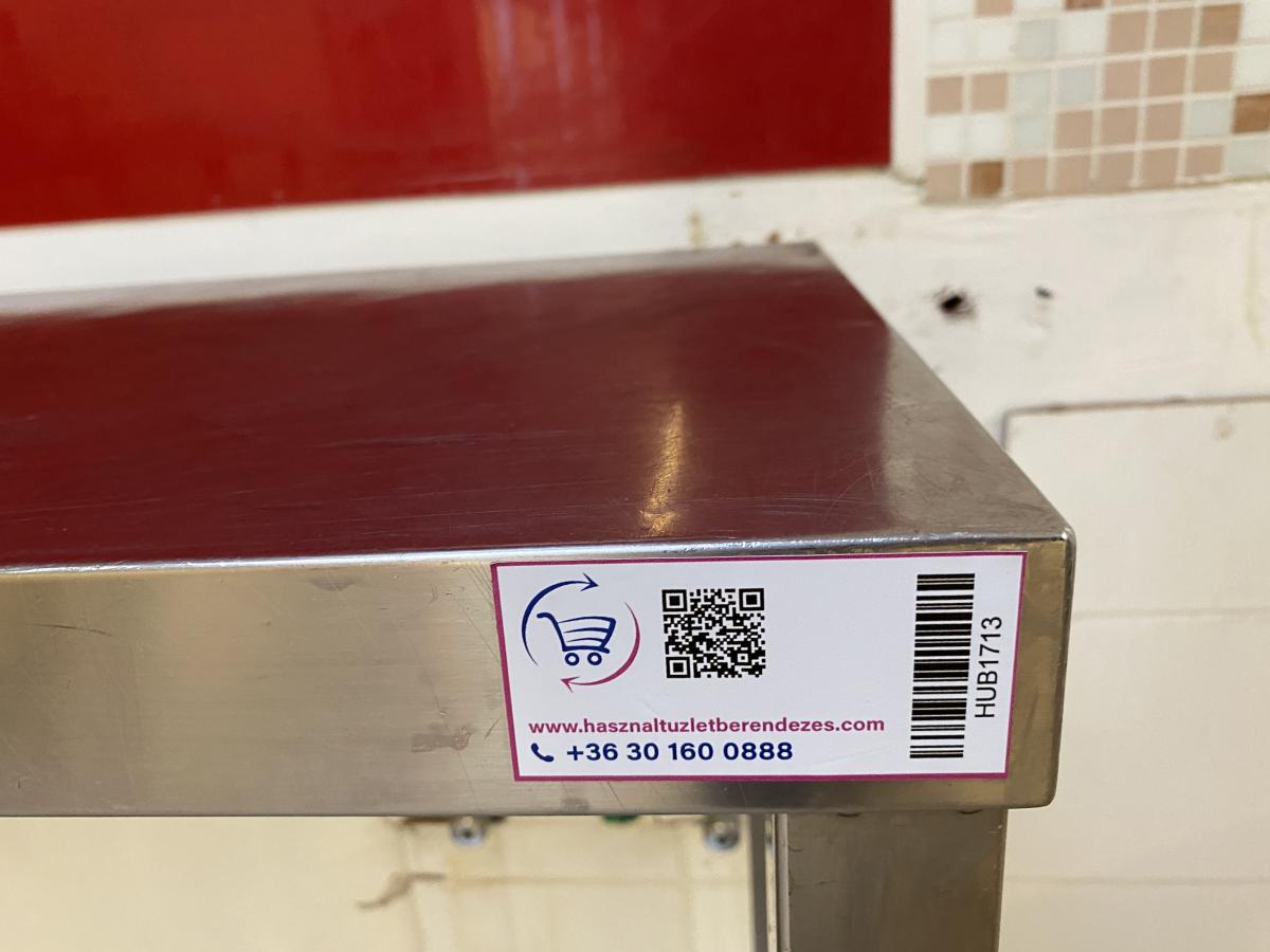 Rozsdamentes munkaasztal 110*35 – termékfotó felülnézet