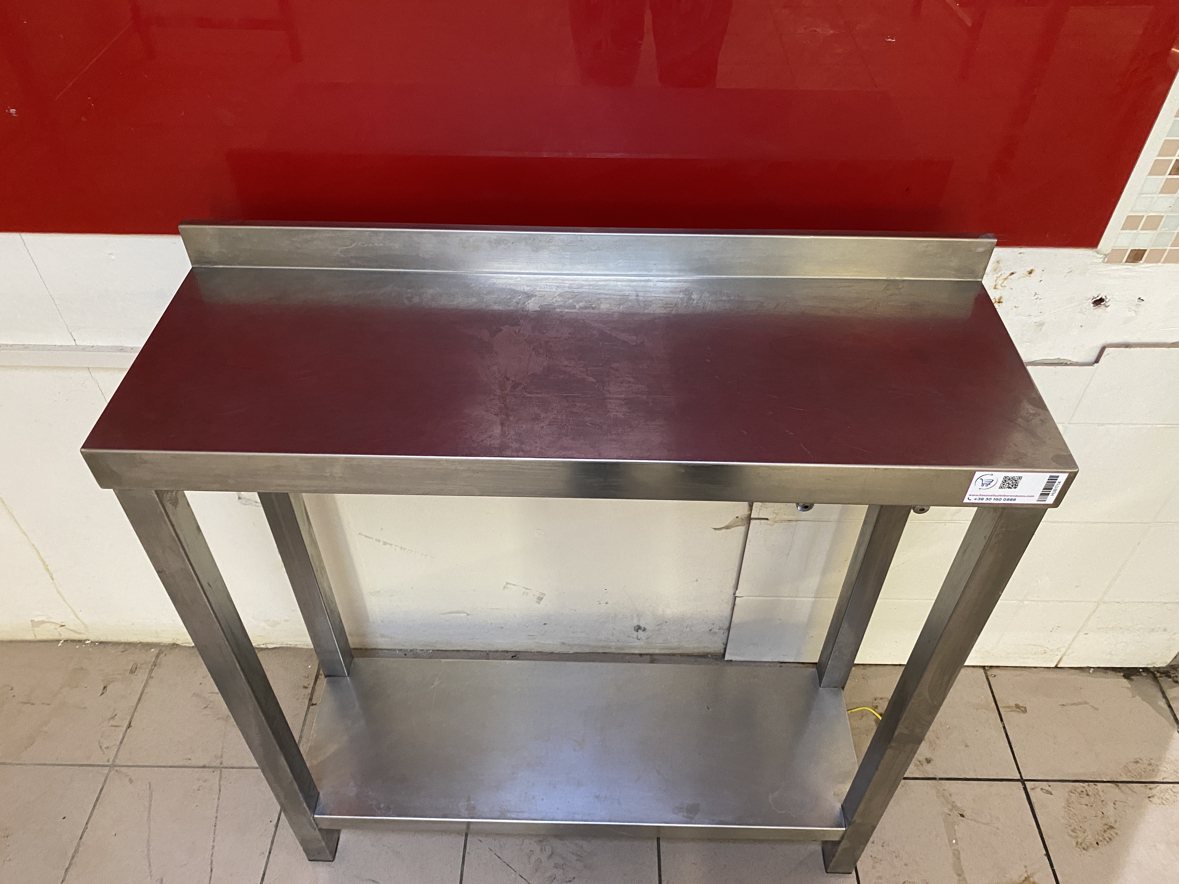 Rozsdamentes munkaasztal 110*35