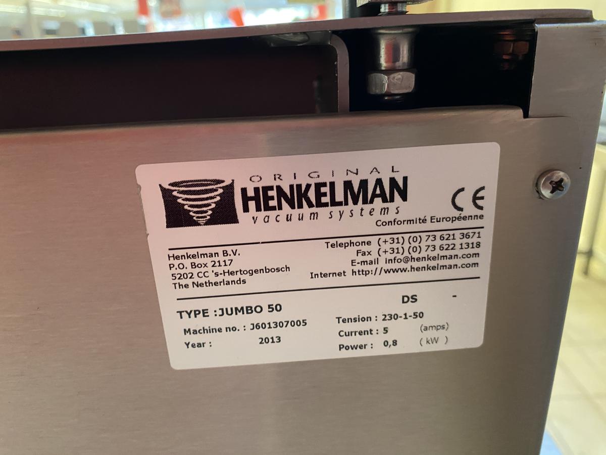 HENKELMAN JUMBO 50 vákuumgép – termékfotó 45° nézet