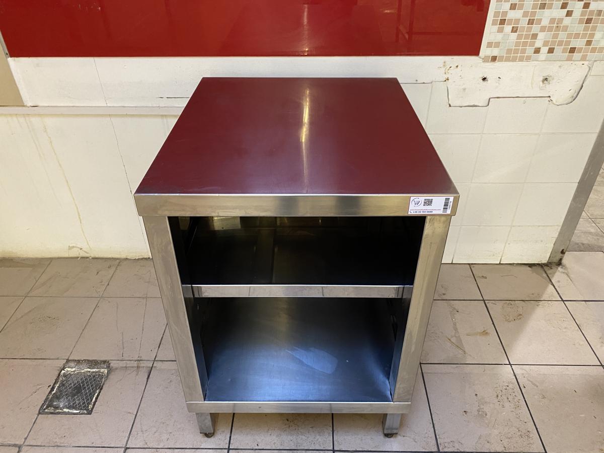 Rozsdamentes munkaasztal 60*70 – termékfotó jobb oldalról