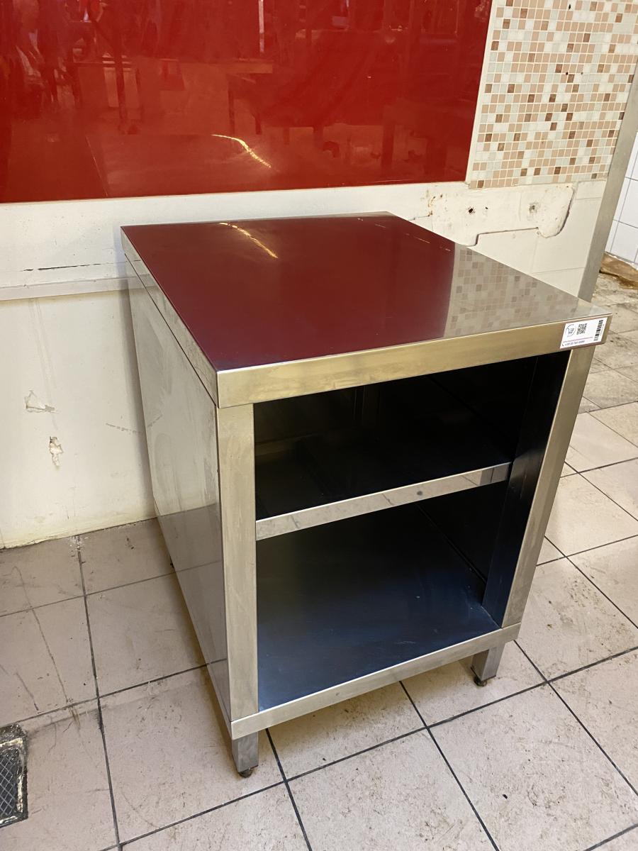 Rozsdamentes munkaasztal 60*70 – termékfotó bal oldalról