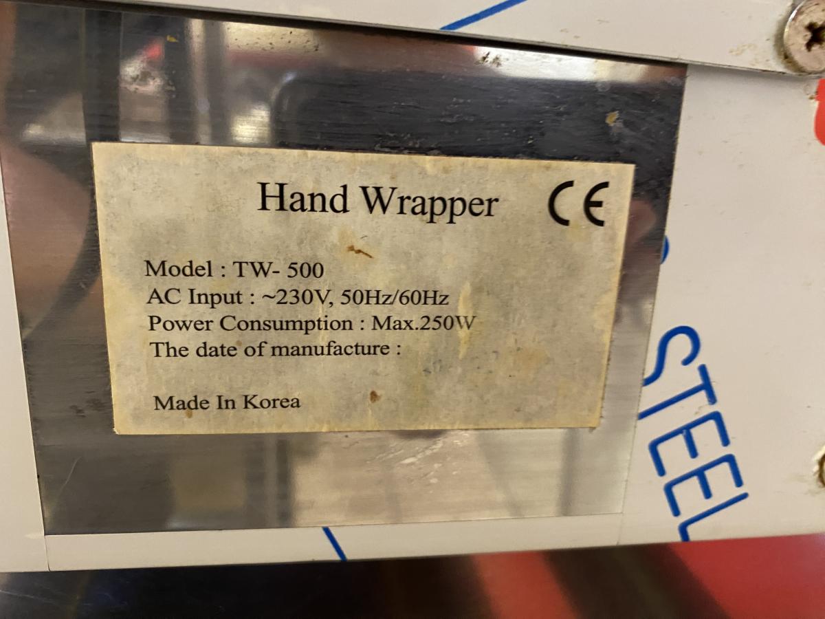 Asztali fóliázó gép TW-500 – termékfotó bal oldalról