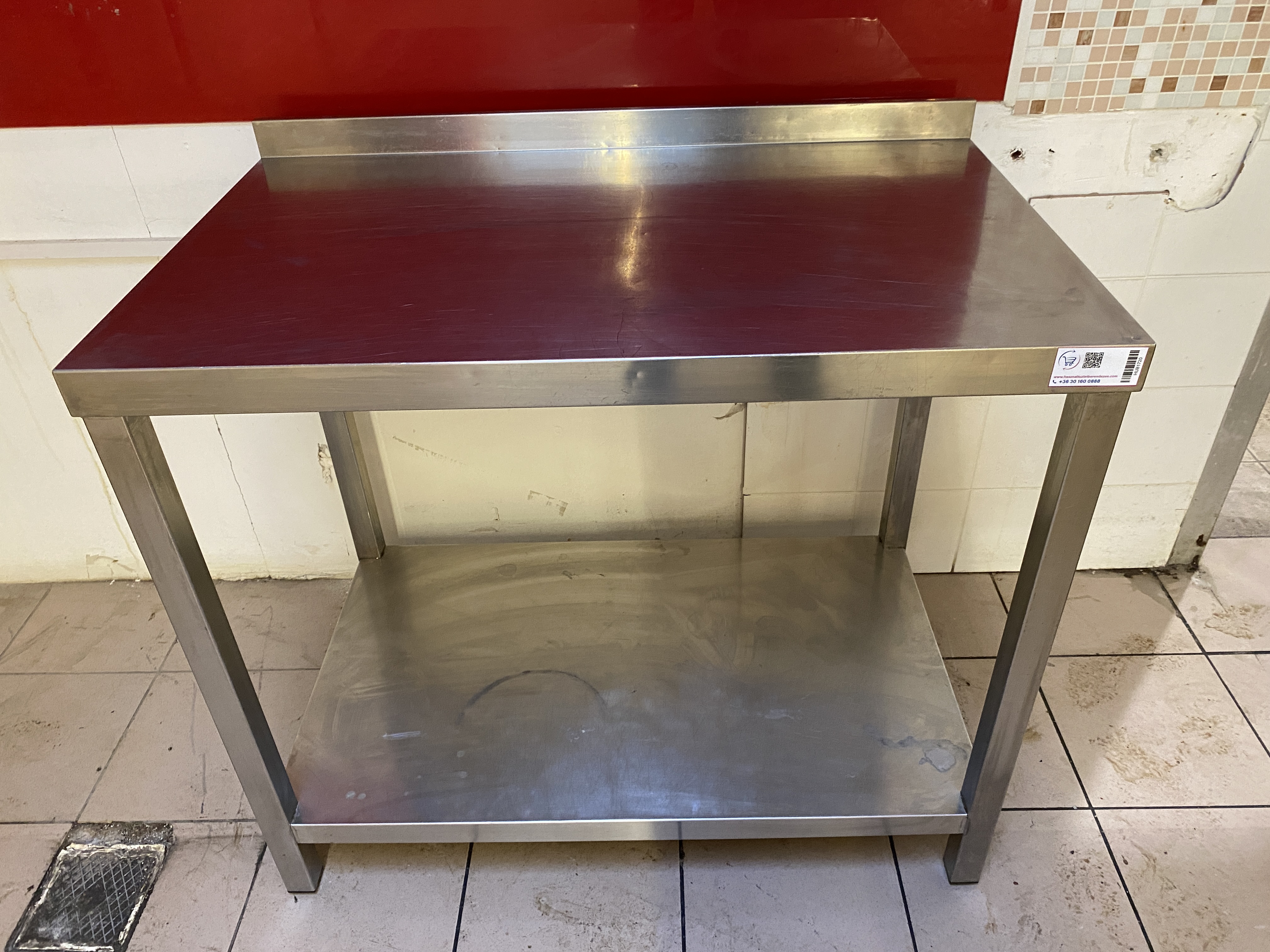 Rozsdamentes munkaasztal 97*60