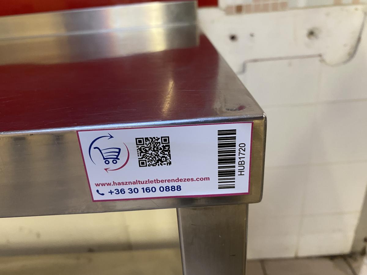 Rozsdamentes munkaasztal 97*60 – termékfotó jobb oldalról