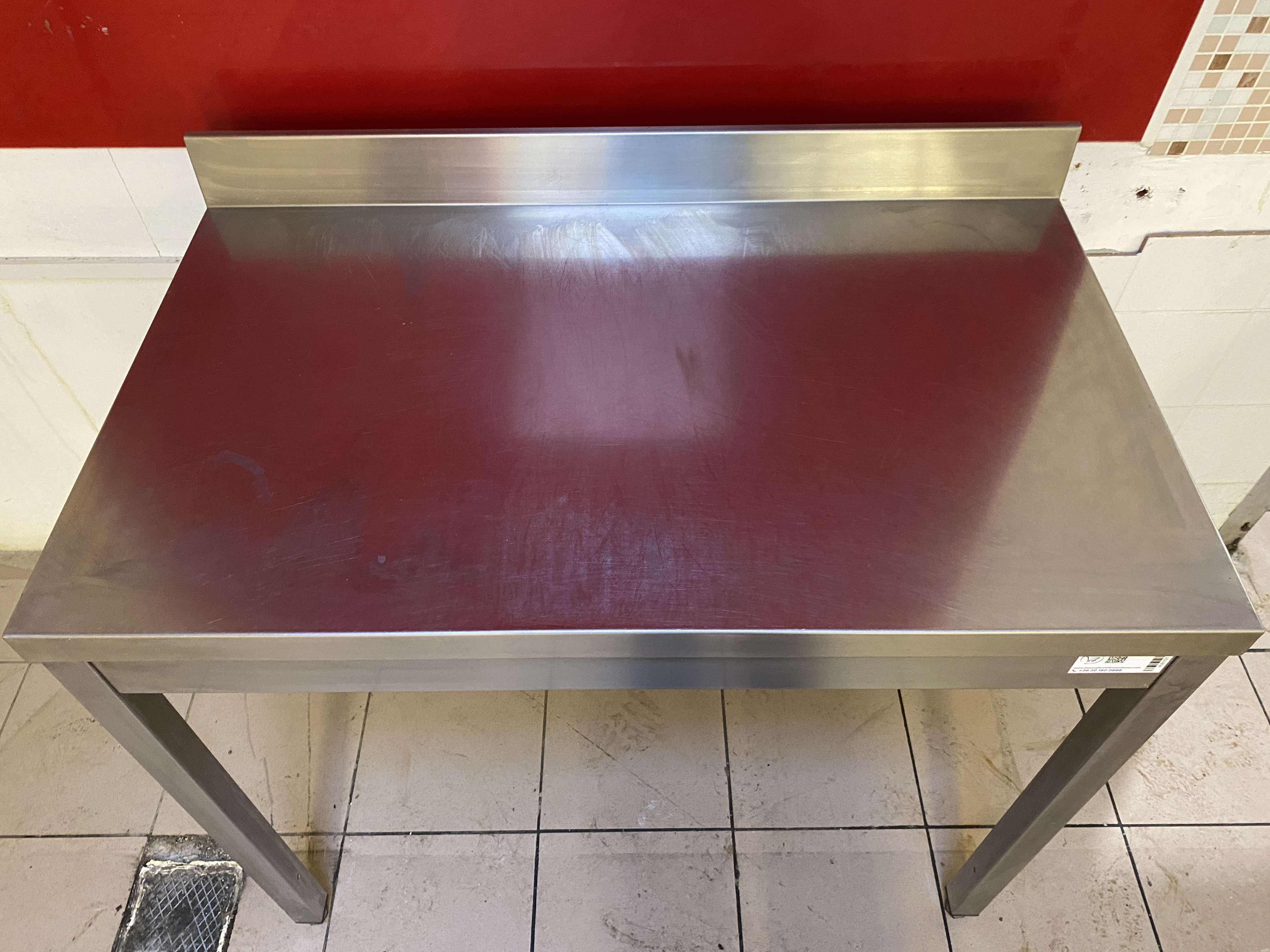 Rozsdamentes munkaasztal 100*60