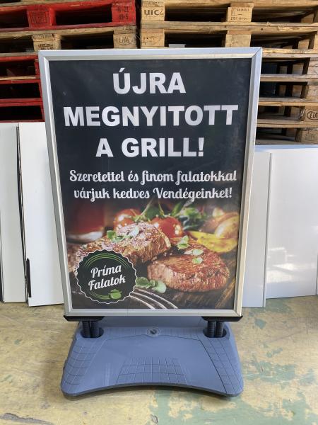 Kültéri rugós megállító tábla A0 