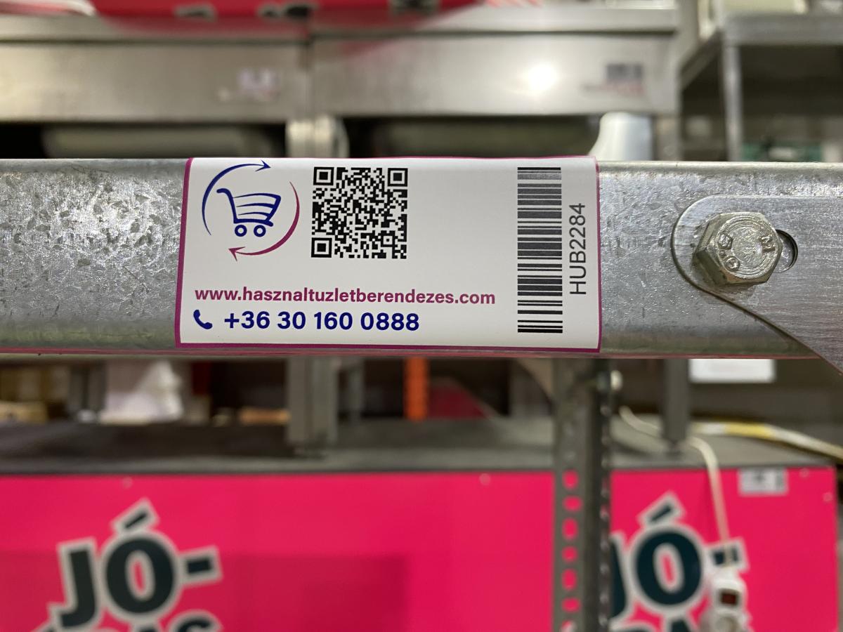 Salgó, raktári állvány 130*40 – termékfotó hátulról