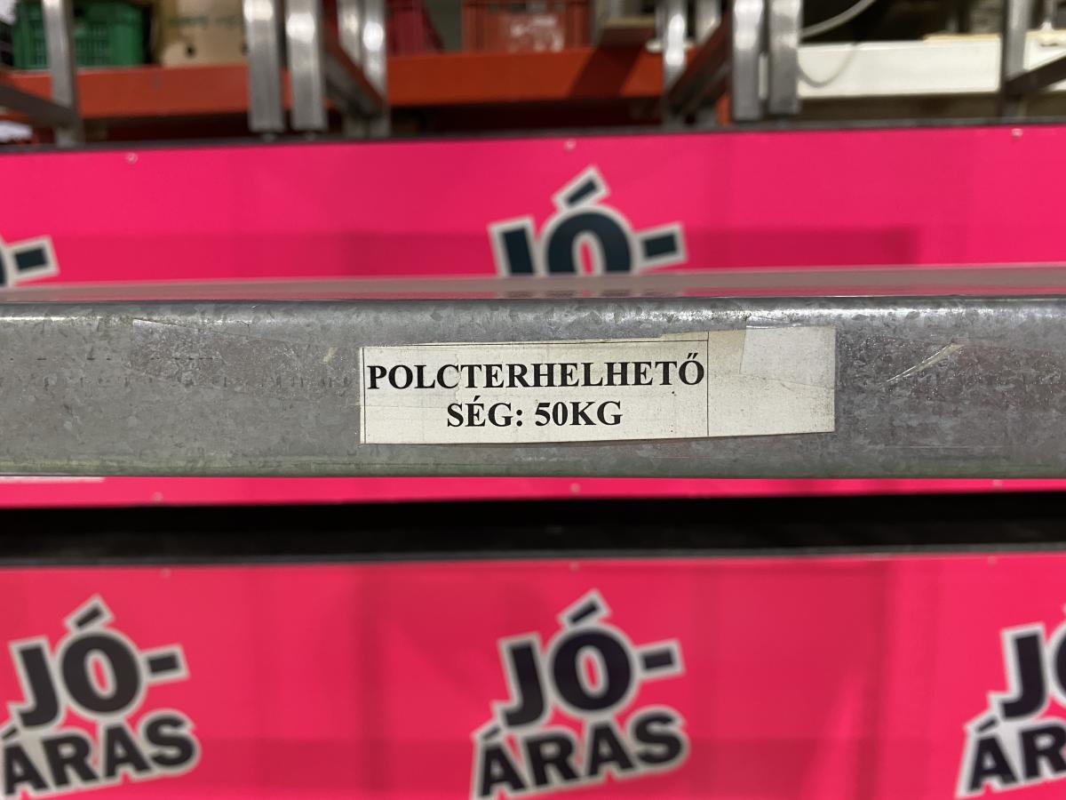 Salgó, raktári állvány 130*40 – termékfotó bal oldalról