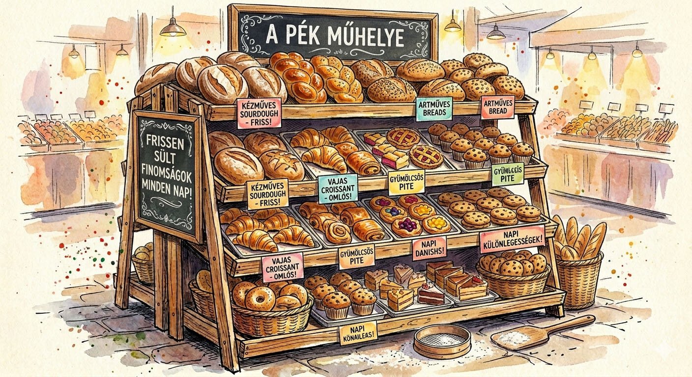 Használt BakeOff pékárukihelyezés, pékségberendezés