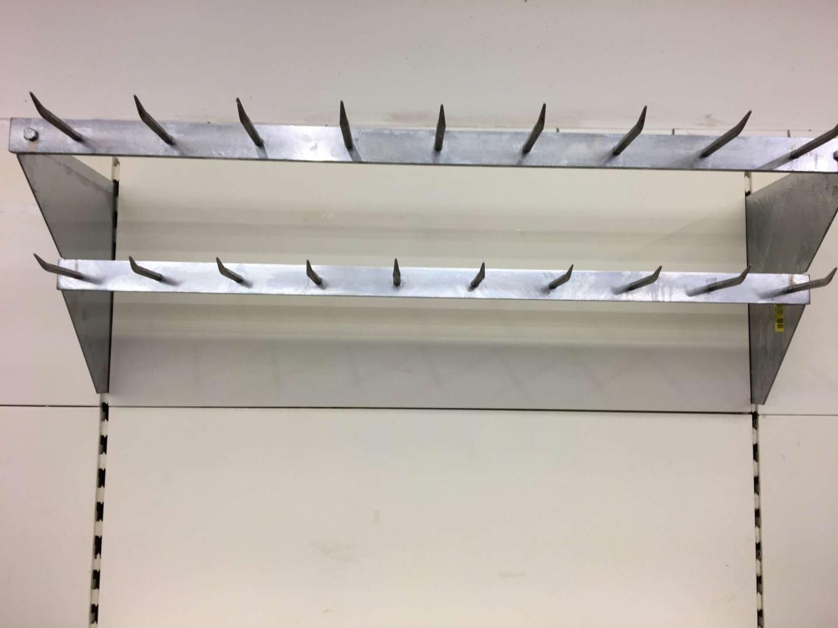 Horogsor, rozsdamentes – termékfotó hátulról