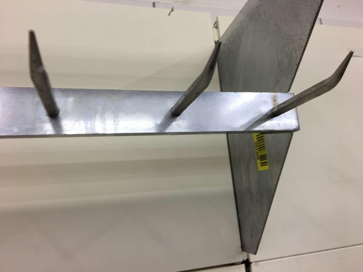 Horogsor, rozsdamentes – termékfotó bal oldalról