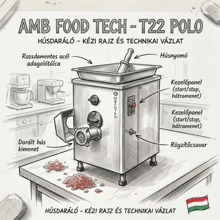 Hűtött fejes húsőrlők: Biztonság a legszigorúbb HACCP szerint