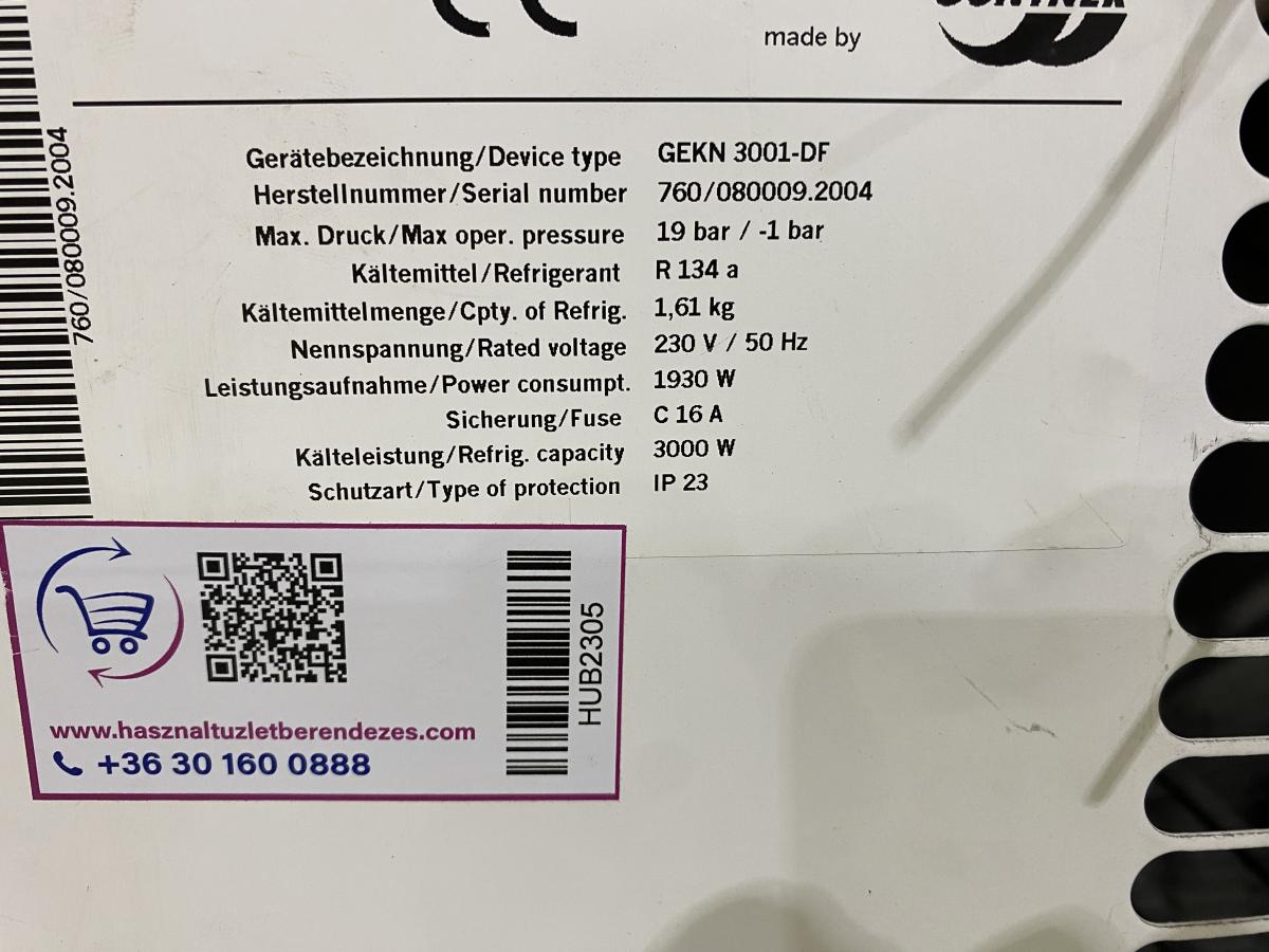 Riedel GEKN 3001-DF monoblokk – termékfotó alulnézet