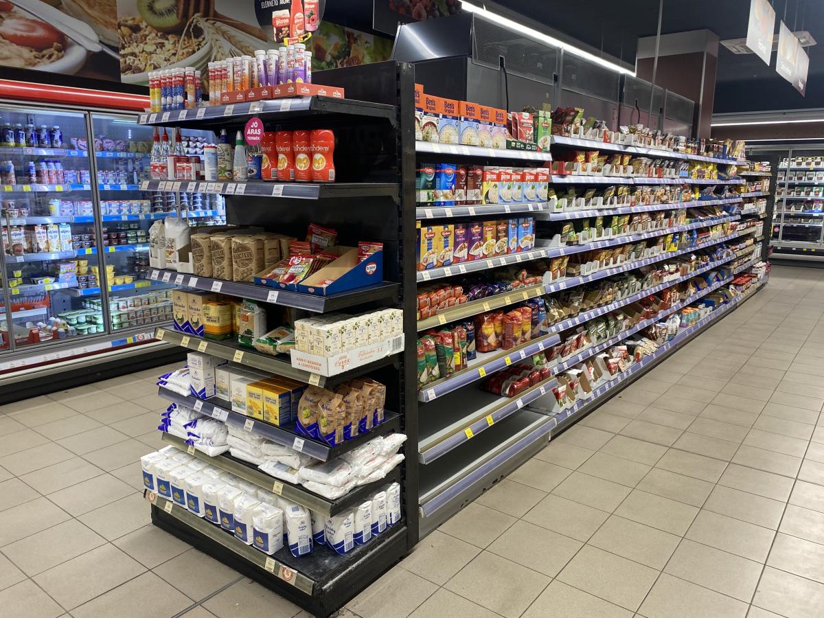Tegometall falipolc szürke 125 – termékfotó alulnézet