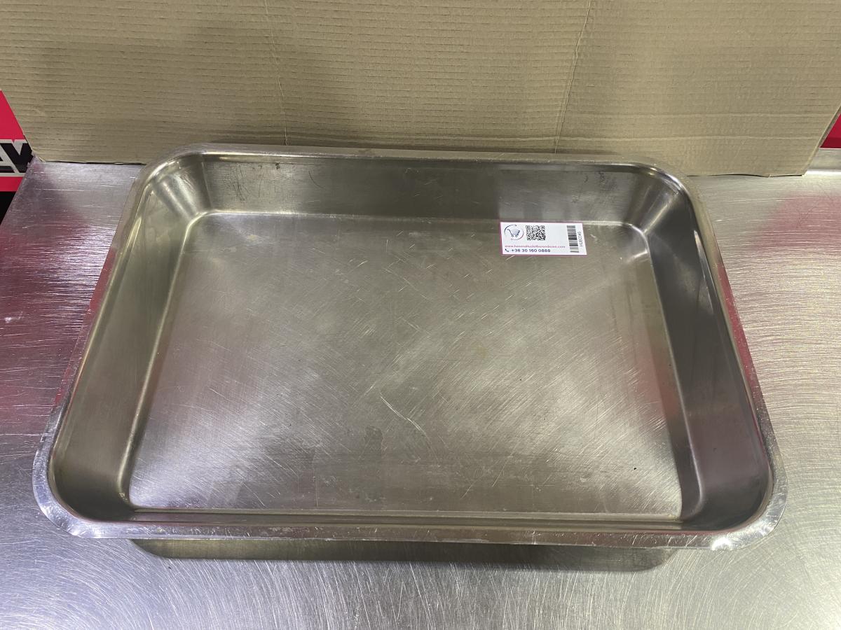 Rozsdamentes tálca 50*35*6 cm – termékfotó elölnézet