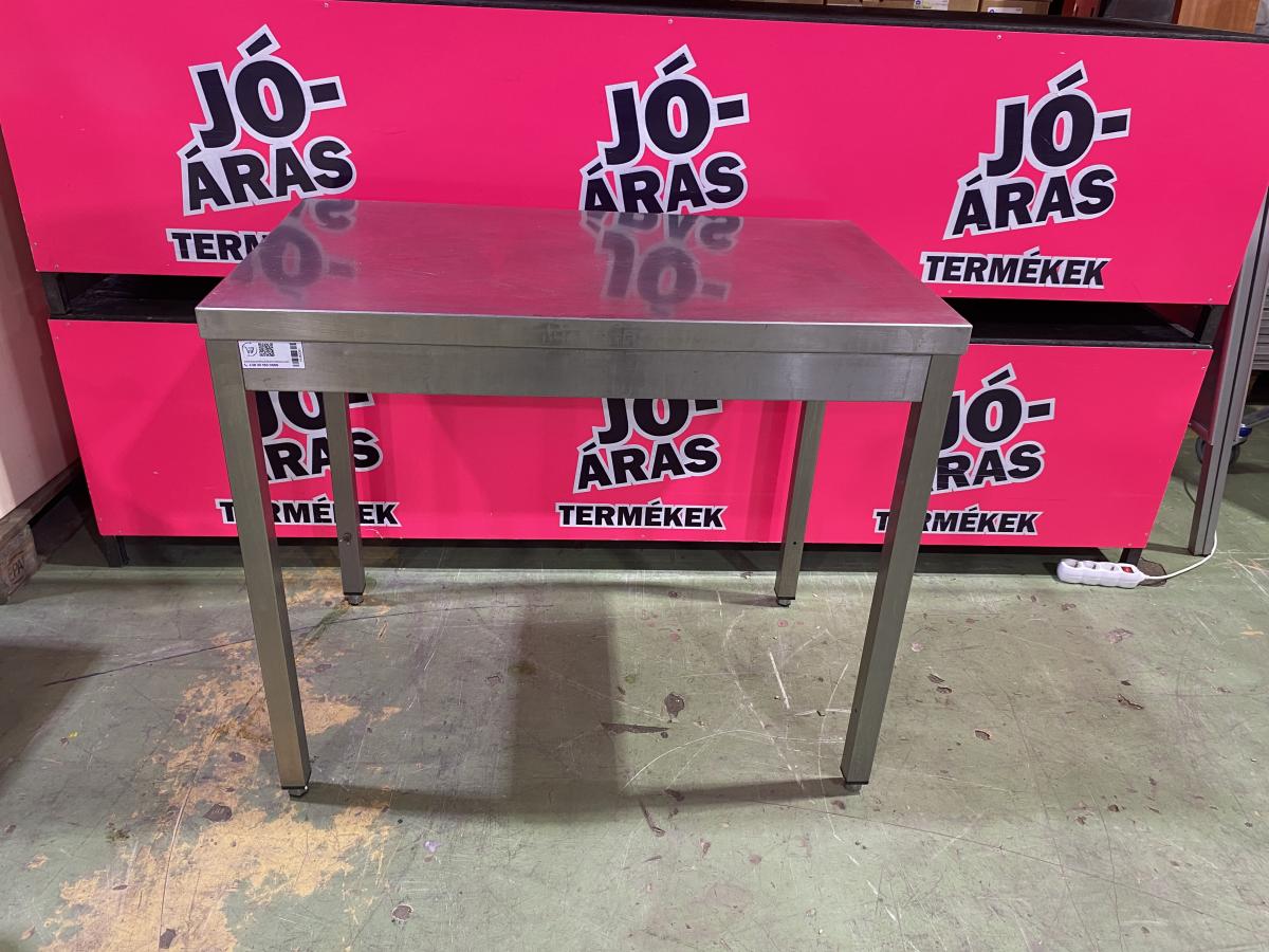 Rozsdamentes munkaasztal 100*60 – termékfotó jobb oldalról