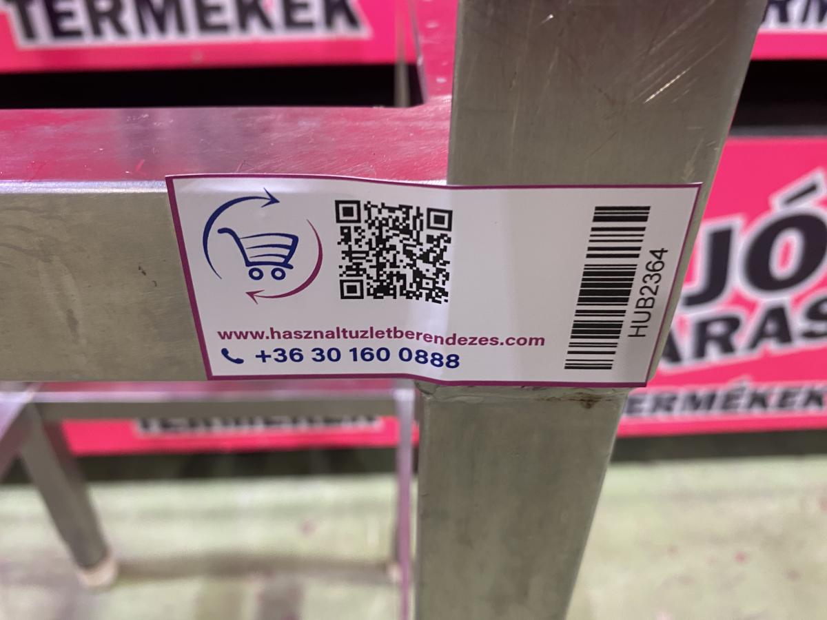 Hústőke láb, rozsdamentes 50 cm-es tőkefejhez – termékfotó felülnézet