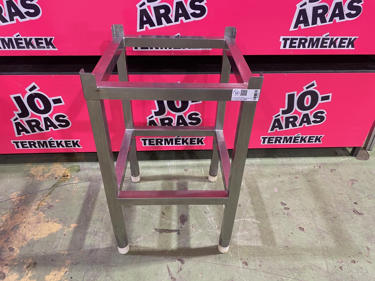 Hústőke láb, rozsdamentes 50 cm-es tőkefejhez – termékfotó elölnézet