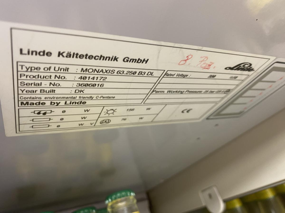 Linde falihűtő 2,5 – termékfotó hátulról