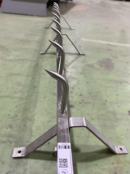 Rozsdamentes falra szerelhető rénvas 200 cm