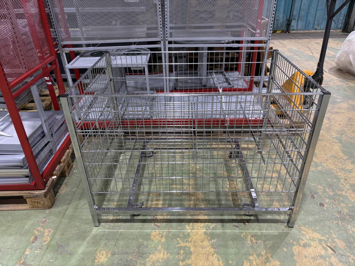 Használt Wanzl akciós kosár, gurulós 120×80×86 cm – termékfotó jobb oldalról