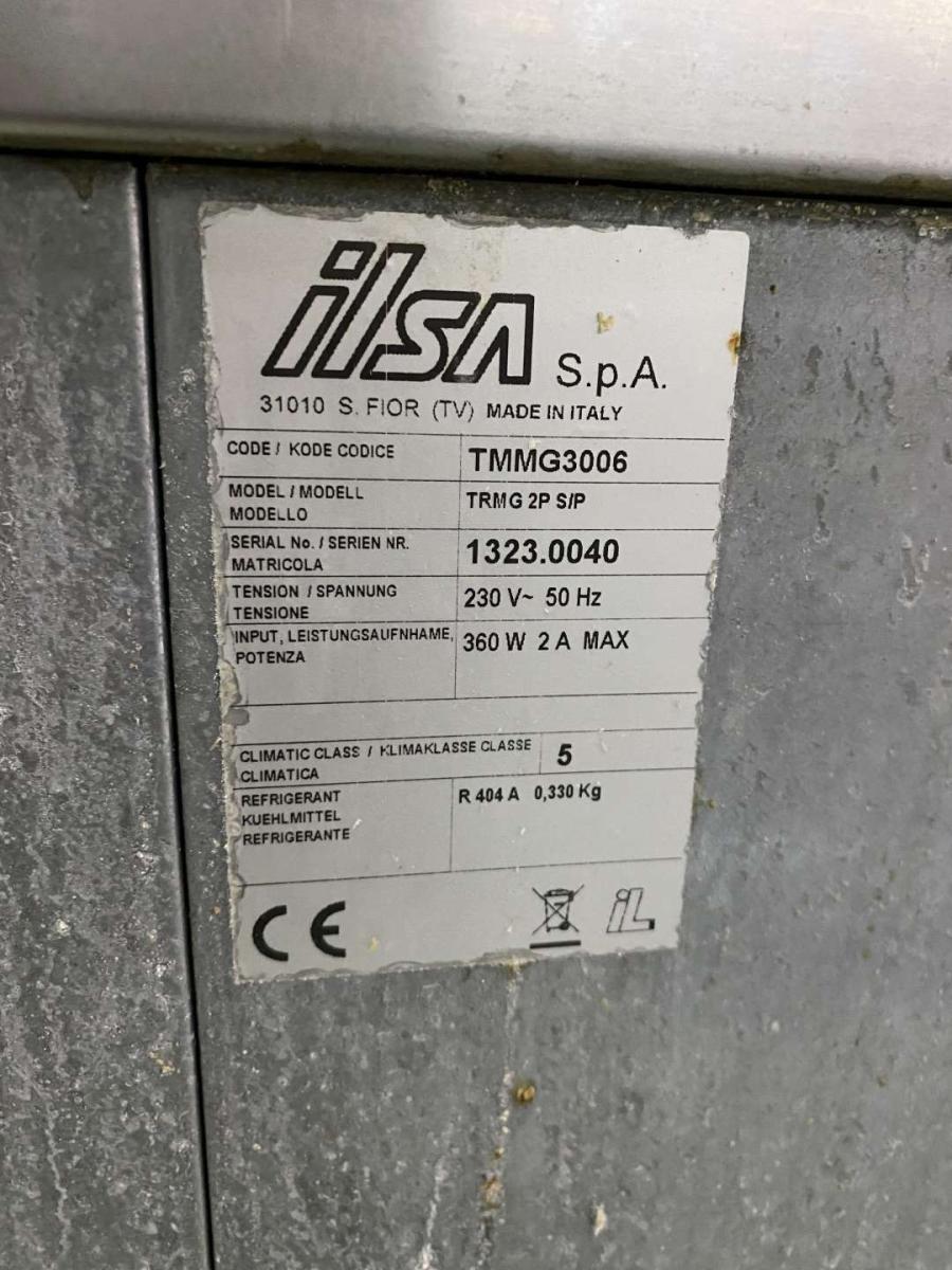 Hűtött munkaasztal ILSA 135*70*85 + munkaasztal – termékfotó bal oldalról