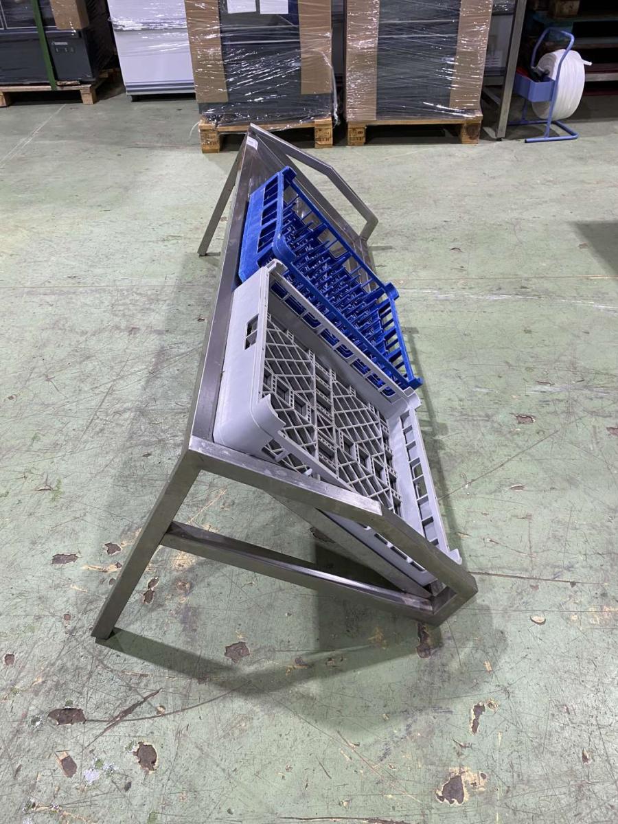 Rozsdamentes mosogatókosár tartó 160*60 – termékfotó 45° nézet